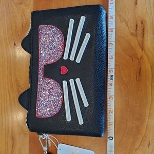 brand new with tags Charming Charlie cat clutch purse